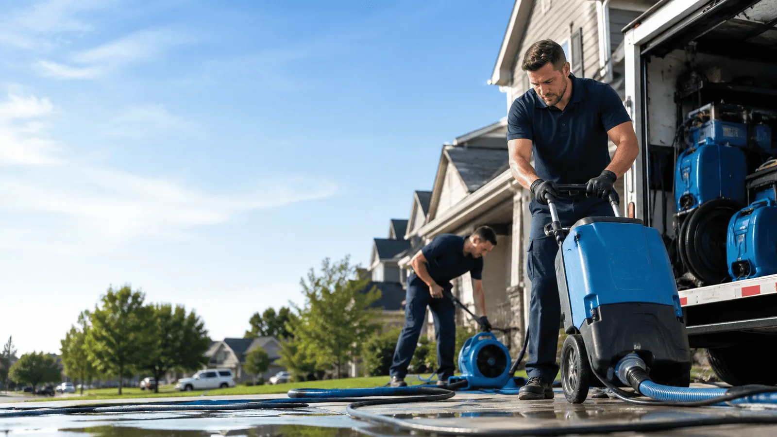 Dehumidification being performed in Point Of Rocks, MD